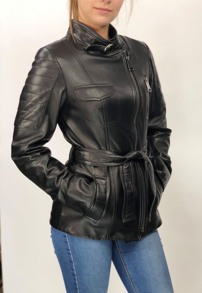 Női bőrkabát, bőrdzseki