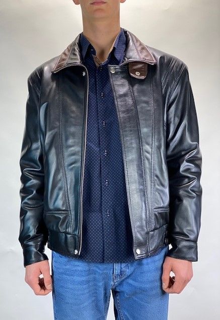 Férfi bőrkabát, bőrdzseki